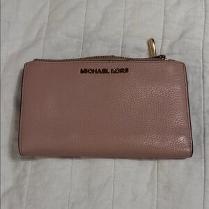 Michael Kors Blush Leather Card Holder